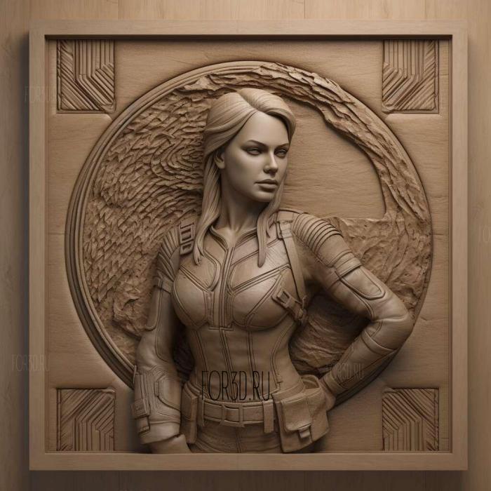 Sharon Carter 1 stl model for CNC